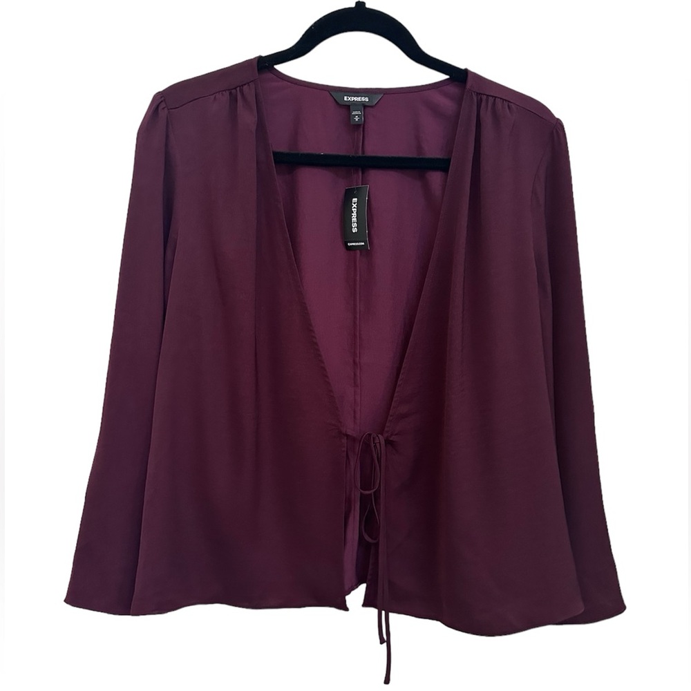 NWT! Express Purple Wrap w/ Tie in size Medium